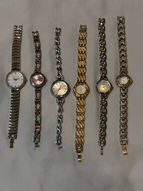 Women's Mixed Metal Watch Bundle - Gold & Silver
